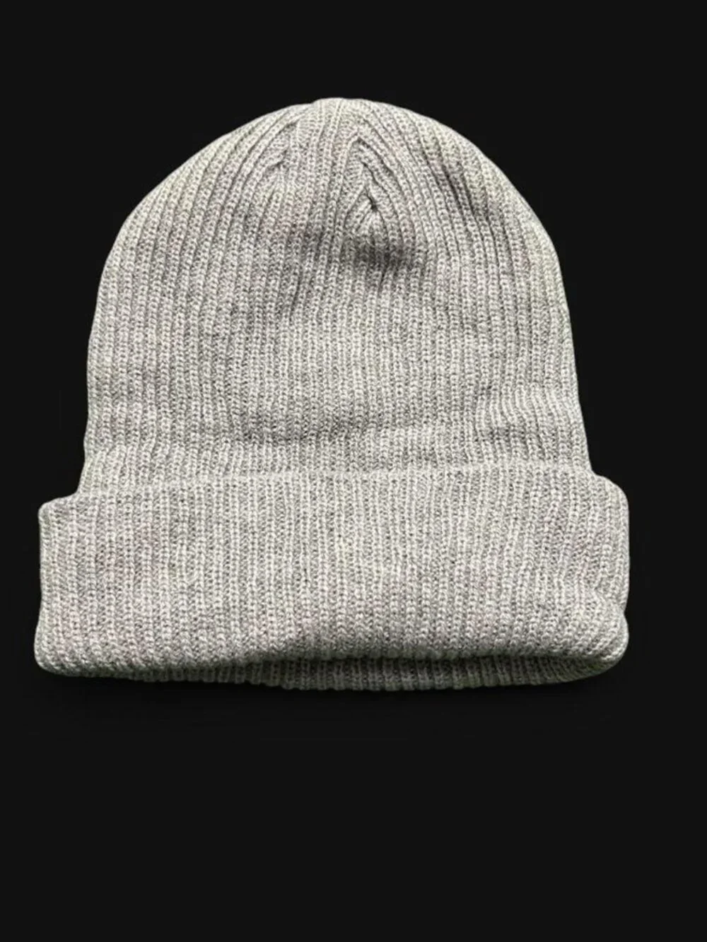The North Face Light Gray Cuffed Beanie